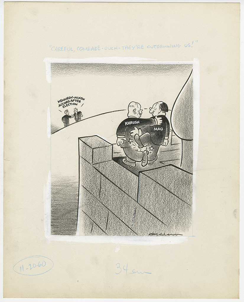"Careful, comrade-ouch-they're outgrinning us!" by Bill Graham "Careful, comrade-ouch-they're outgrinning us!" by Bill Graham