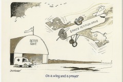 "On a wing and a prayer" by Jon Kennedy