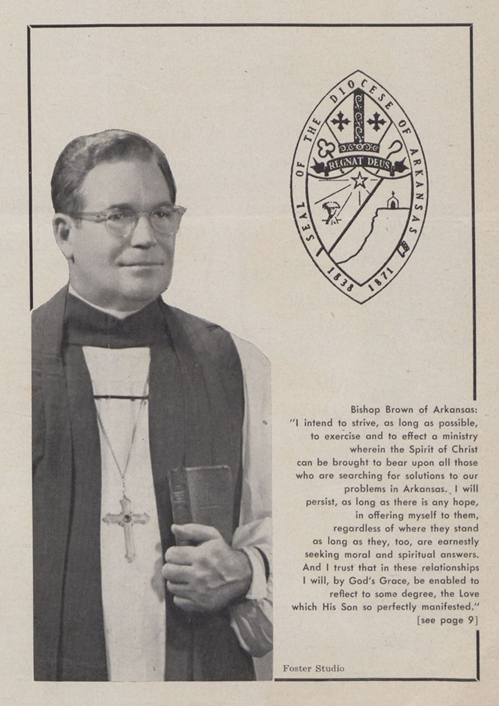 Photograph of Bishop Robert R. Brown from "The Living Church," 1959 August 16 Photograph of Bishop Robert R. Brown from "The Living Church," 1959 August 16