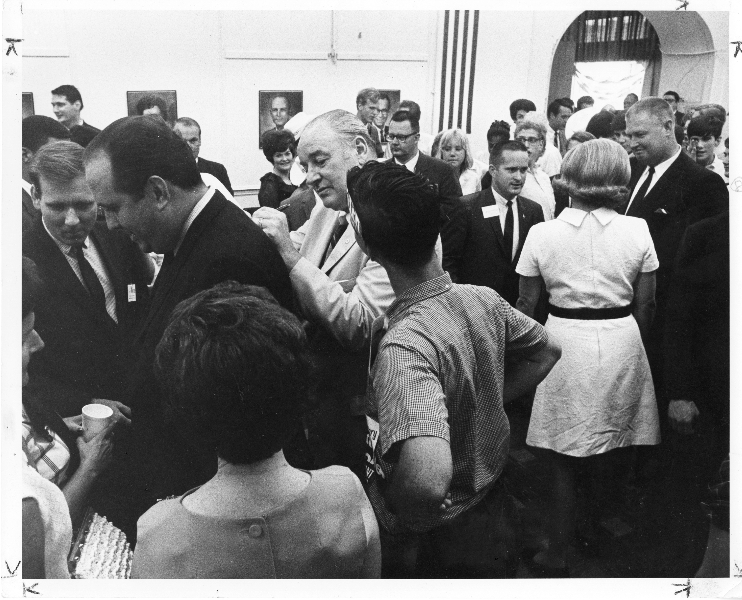 Election 1968: Rockefeller at the opening of his campaign headquarters Election 1968: Rockefeller at the opening of his campaign headquarters