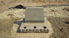 Restored headstone for Abe Dengoro, 1882-1944