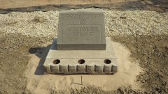 Restored headstone for Nakamura Tokuye, 1877-1944