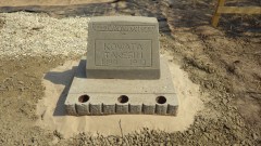 Restored headstone for Kowata Takeshi, 1890-1943