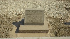 Restored headstone for Matsuda Matagoro, 1972-1942
