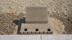 Restored headstone for Ogawa Musuye Marion, 1926-1943