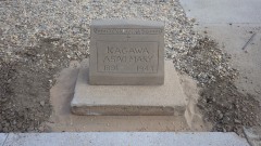 Restored headstone for Kagawa Asao Mary, 1891-1943