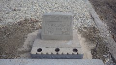 Restored headston for Nakayama Yoshikichi, 1882-1943
