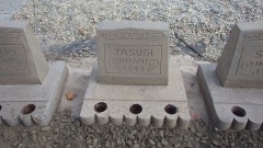 Restored headstone for Tasugi Infant, d. 1943