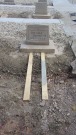 Headstone amidst restoration for Omura Yoshino, 1897-1943