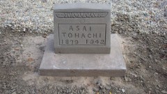 Restored headstone for Asai Tohachi, 1879-1942