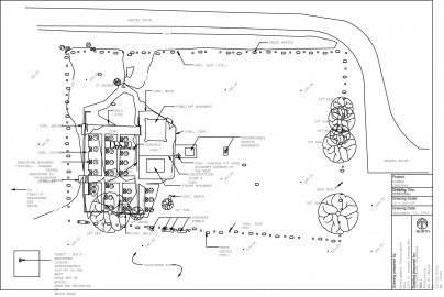Rohwer cemetery scale drawing created September 17, 2004