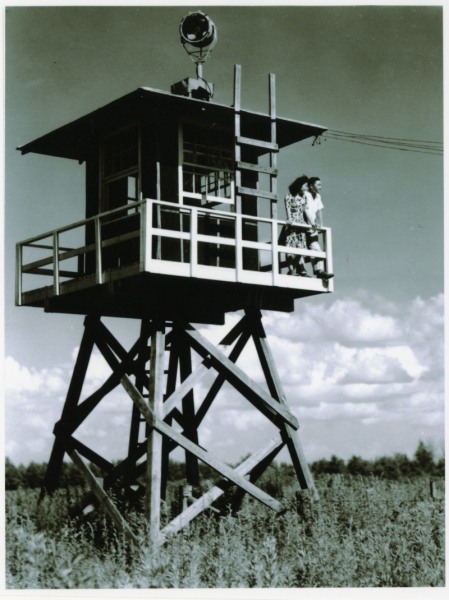 Guard tower at Jerome Relocation Center.
