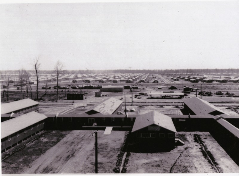 Aerial view of Rohwer Relocation Center.
