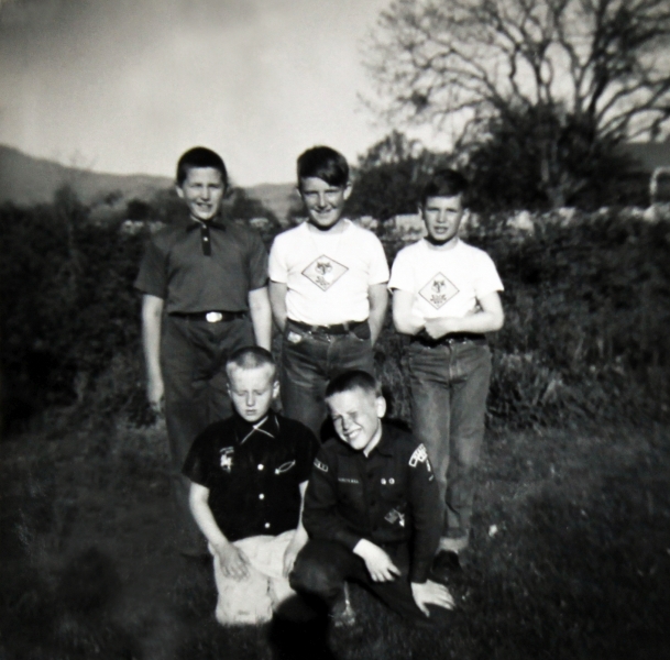 Vic Snyder with his Boy Scout troop, undated