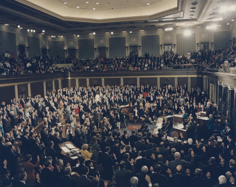 Congressional swearing in ceremony, 1997