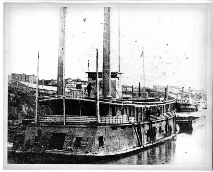 USS Cricket - 1863-1865 - Civil War: Gunboats and Steamboats Photograph Collection, ca. 1861-1865, UALR.PH.0080 - UA Little Rock Center for Arkansas History and Culture