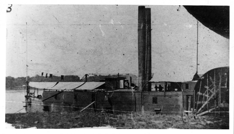 USS Tyler - 1861-1865 - Civil War: Gunboats and Steamboats Photograph Collection, ca. 1861-1865, UALR.PH.0080 - UA Little Rock Center for Arkansas History and Culture