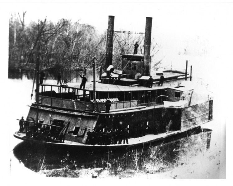 USS Signal - Civil War: Gunboats and Steamboats Photograph Collection, ca. 1861-1865, UALR.PH.0080 - UA Little Rock Center for Arkansas History and Culture