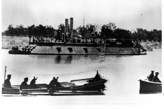 USS Mound City - 1862-1865 - Civil War: Gunboats and Steamboats Photograph Collection, ca. 1861-1865, UALR.PH.0080 - UA Little Rock Center for Arkansas History and Culture