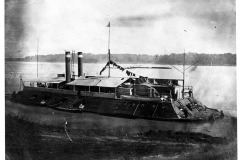 USS Cincinnati - 1862-1866 - Civil War: Gunboats and Steamboats Photograph Collection, ca. 1861-1865, UALR.PH.0080 - UA Little Rock Center for Arkansas History and Culture