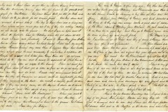 Page 2 and 3 - Letter from William H. Allen on board the "Olive Branch" steamer to his parents in Pittsburgh - Rebecca Allen Turner Collection, 1840-1895, UALR.MS.0174 - UA Little Rock Center for Arkansas History and Culture
