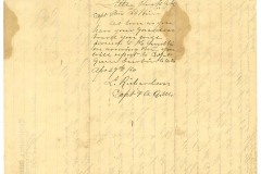 Page 2 - Union letter from L. Richardson in Little Rock concerning orders for steamboat to proceed to Fort Smith - Miscellaneous Letter Collection UALR.MS.0217 - UA Little Rock Center for Arkansas History and Culture