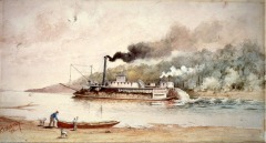 The 'J. N. Harbin' - 1908 - watercolor on paper - 32.5 x 63 cm - Courtesy of The Arts and Science Center for Southeast Arkansas