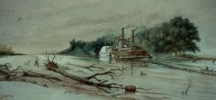 The 'Pelican' - 1912 - watercolor on paper - 29.5 x 57.5 cm - Courtesy of The Arts and Science Center for Southeast Arkansas