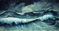 Breakers - 1914 - watercolor on paper - 32 x 63 cm - Courtesy of The Arts and Science Center for Southeast Arkansas