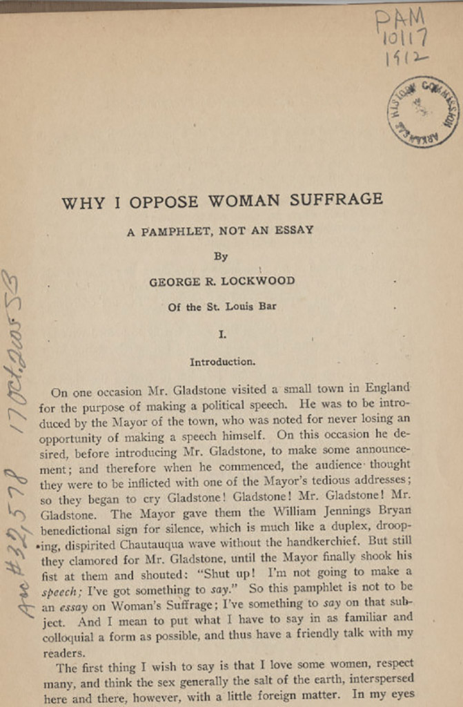 essay on women's suffrage