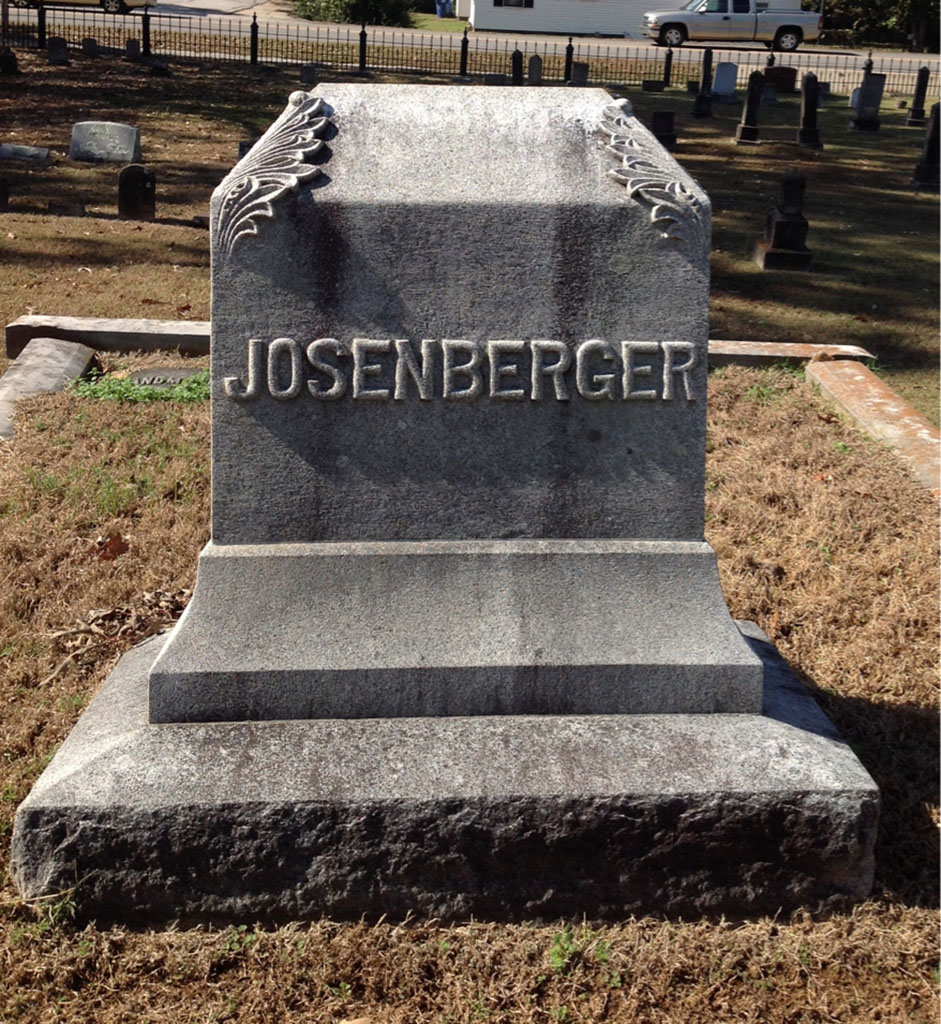 Josenberger family tomestone