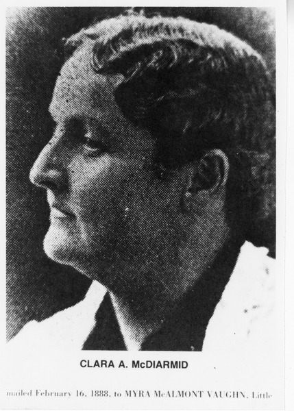 Clara A. McDiarmid, a leader in women suffrage in Little Rock, poses for a portrait.