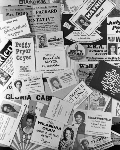 Political ephemera of women in Arkansas politics