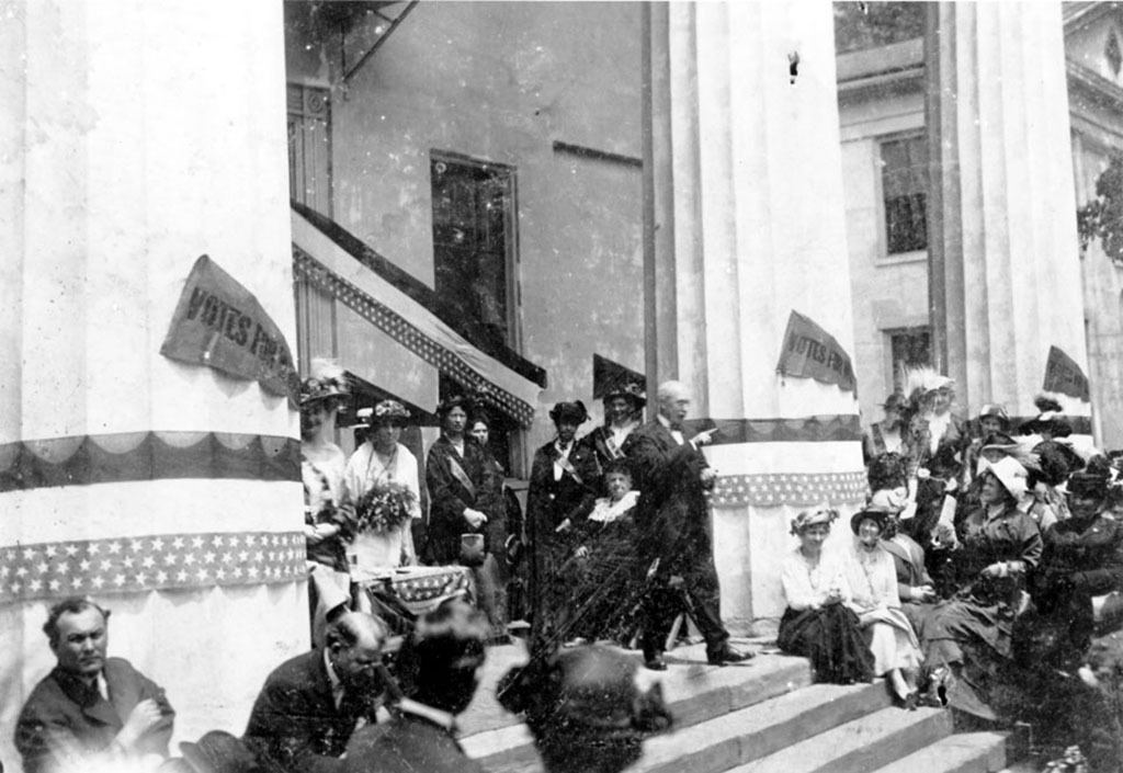 Old State House Suffrage rally view 1, ca. 1914