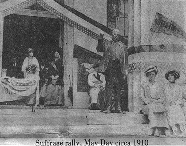 Old State House Suffrage rally view 4, ca. 1914.