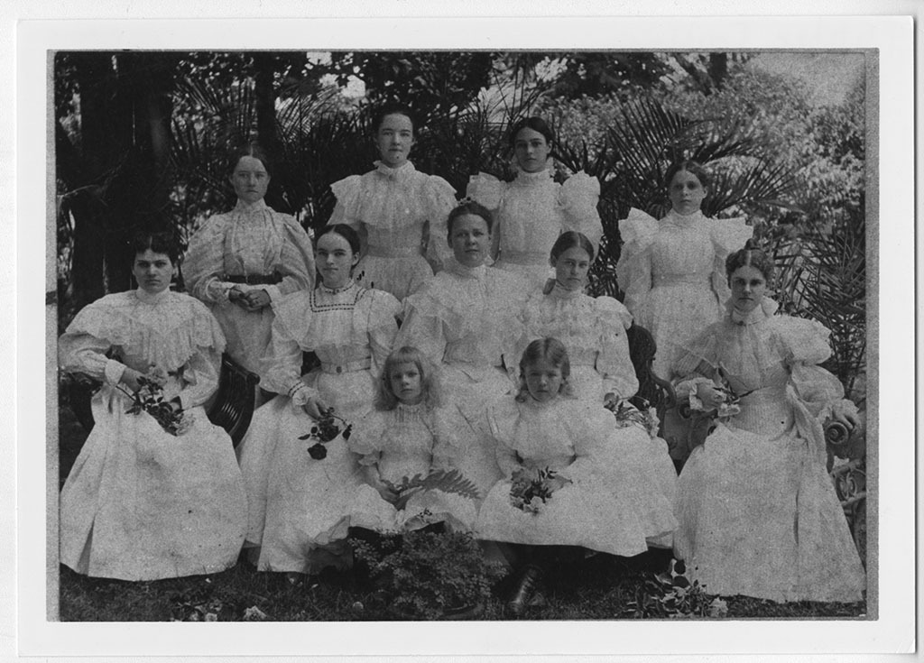 Adolphine Fletcher Terry, and Mary Fletcher with Fletcher cousins