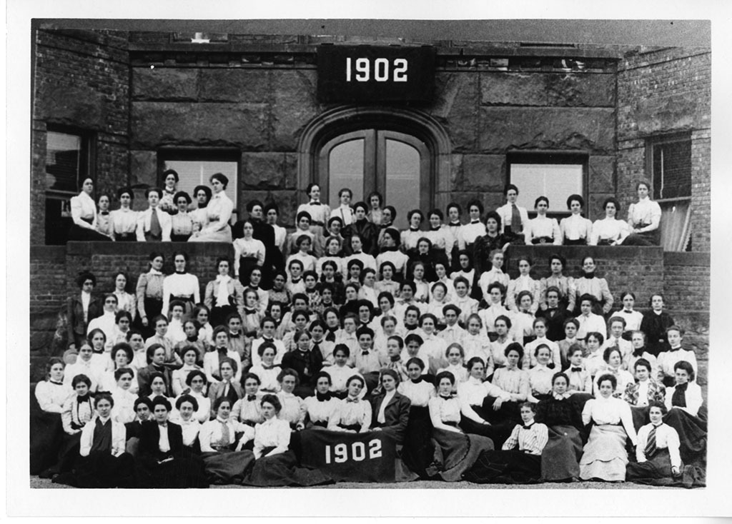 Vassar Graduating Class, 1902, including Adolphine Fletcher Terry.
