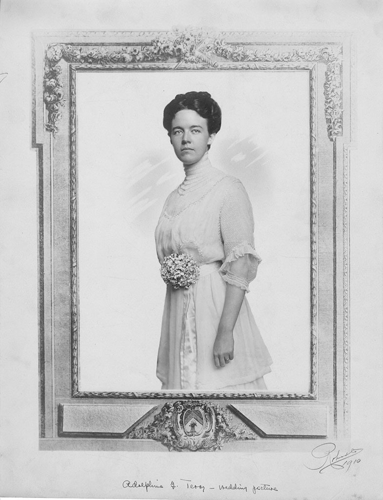 Adolphine Fletcher Terry's wedding portrait, 1910