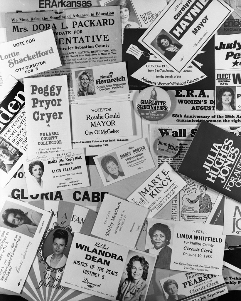 Political ephemera of women in Arkansas politics
