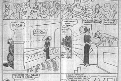 Image of Ysobel the Suffragette political cartoon by T.E. Powers, Arkansas Gazette, February 26, 1911. Copyright, 1911, by the New York Evening Journal Publishing Co.