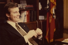 Jim Guy Tucker sitting in attorney general's office