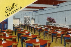 Postcard from Sholl's Cafeteria (Side 1)