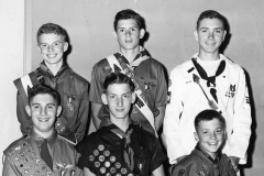 Jim Guy Tucker in Boy Scouts group shot
