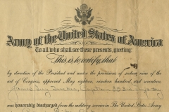 James Guy Tucker, Sr. military discharge certificate