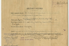 James Guy Tucker, Sr. military discharge certificate reverse