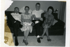 Jim Guy Tucker with family at White Oak Lane house in Little Rock