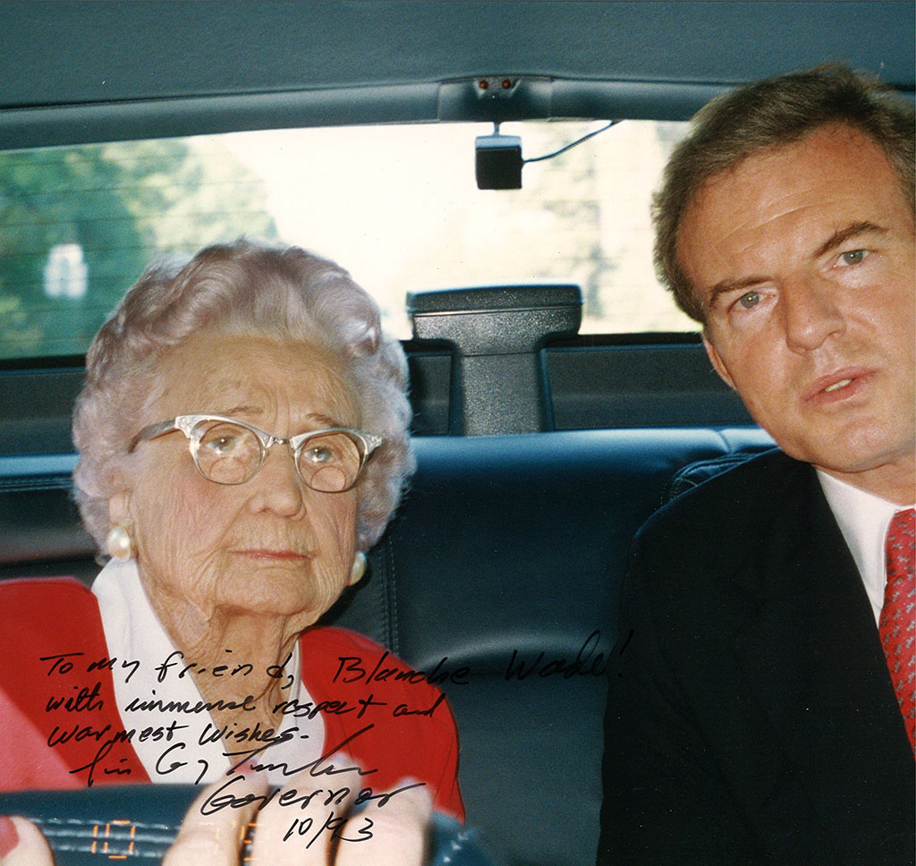 Jim Guy Tucker and Blanche Parnell Wade, 1993 Jim Guy Tucker and Blanche Parnell Wade, 1993