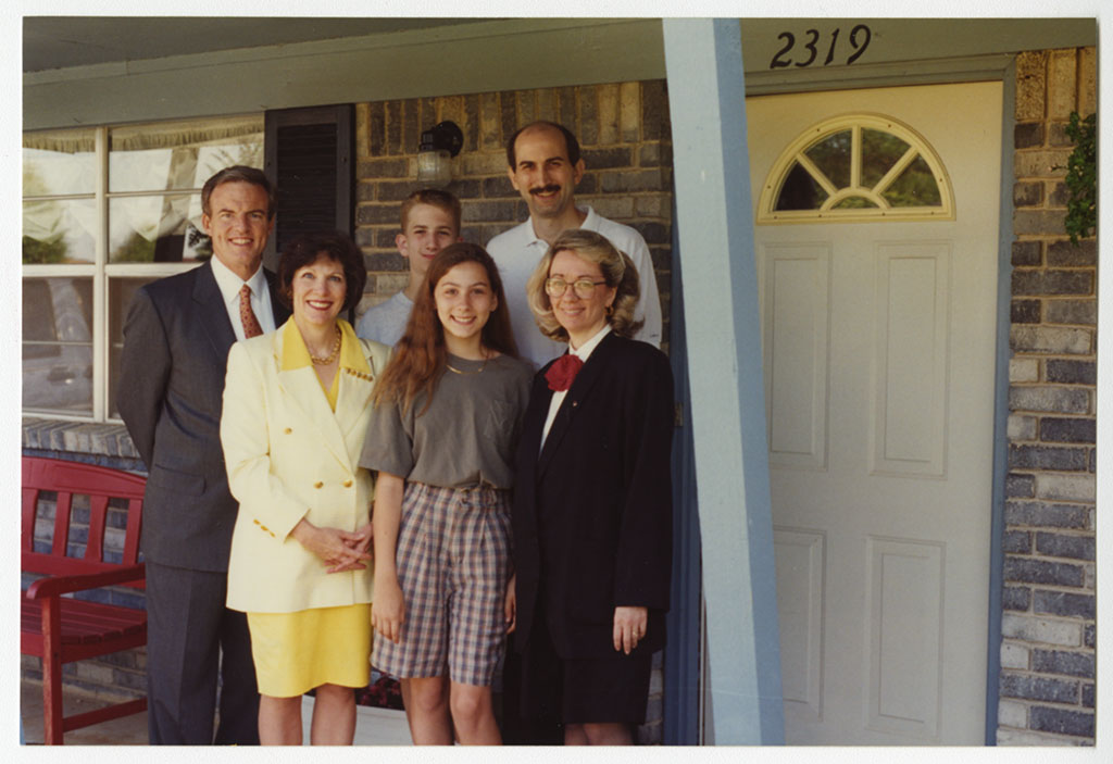 Jim Guy Tucker and Betty with family in Siloam Springs, Arkansas Jim Guy Tucker and Betty with family in Siloam Springs, Arkansas