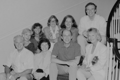 Jim Guy Tucker with his staff at Governor's Mansion