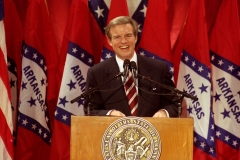 Jim Guy Tucker delivering speech on Inauguration Day